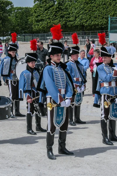 2008 Paris Frankrike Costume Parade 1800 Talets Franska Militära Styrkor — Stockfoto