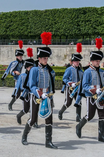 2008 Paris Frankrike Costume Parade 1800 Talets Franska Militära Styrkor — Stockfoto