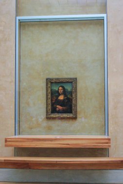 05.02.2008, Paris, Fransa. Louvre Müzesi'nde sanat boya. Paris manzaraları.