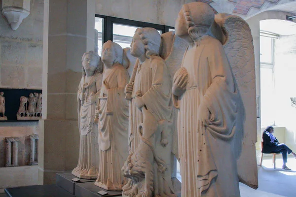 2008 Paris França Escultura Museu Louvre Famosa Vista Louvre Viajar — Fotografia de Stock