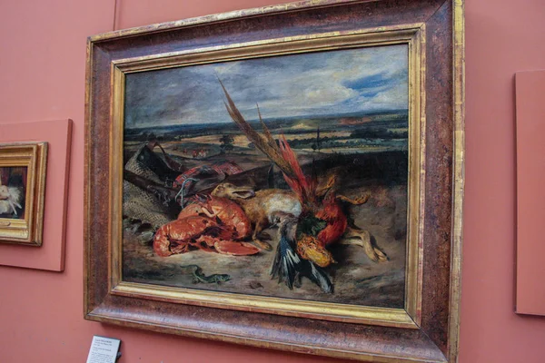 05.02.2008, Paris, Fransa. Louvre Müzesi'nde sanat boya. Paris manzaraları.