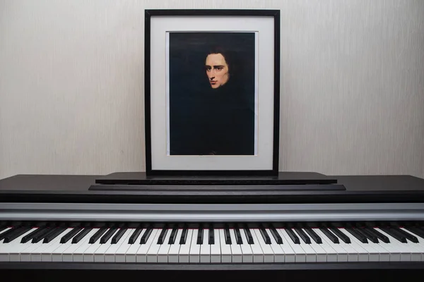 2018 Moscú Rusia Retrato Liszt Piano Composición Del Retrato Del — Foto de Stock