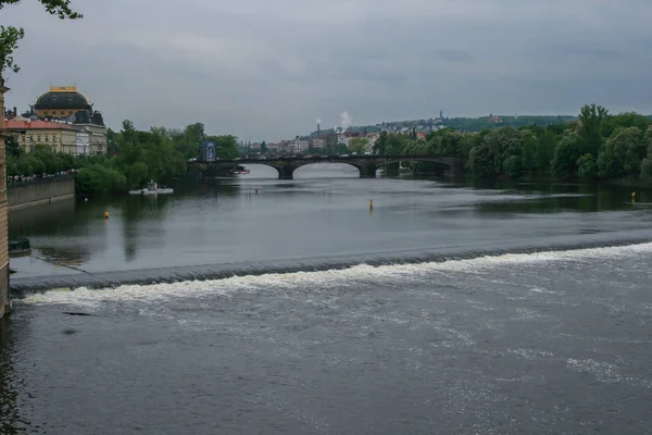 2009 Praga Republika Czeska Gród Pragi Rzeki Most Podróżować Europie — Zdjęcie stockowe
