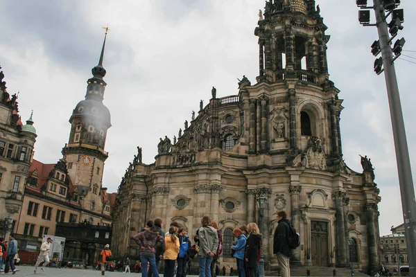 2009 Dresden Alemanha Catedral Católica Dresden Catedral Santíssima Trindade Igreja — Fotografia de Stock