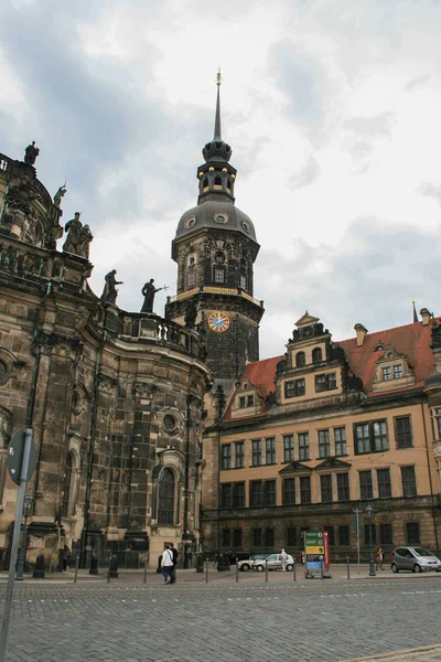 2009 Dresden Alemanha Catedral Católica Dresden Catedral Santíssima Trindade Igreja — Fotografia de Stock