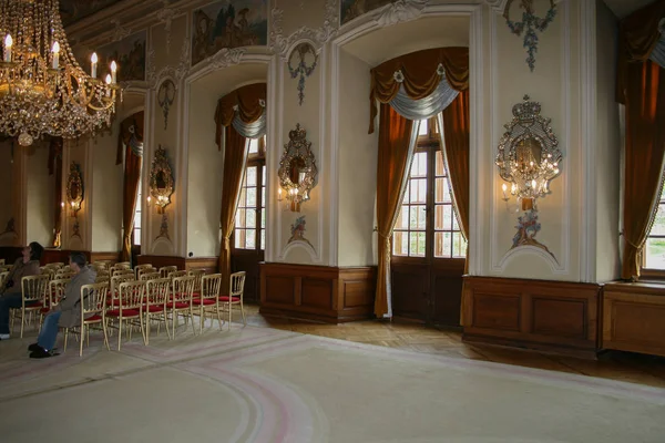 2009 Dobris République Tchèque Intérieur Château Tchèque Salle Danse Visites — Photo