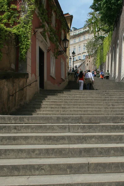 2009 Prag Tschechien Ein Spaziergang Durch Die Straßen Der Prager — Stockfoto