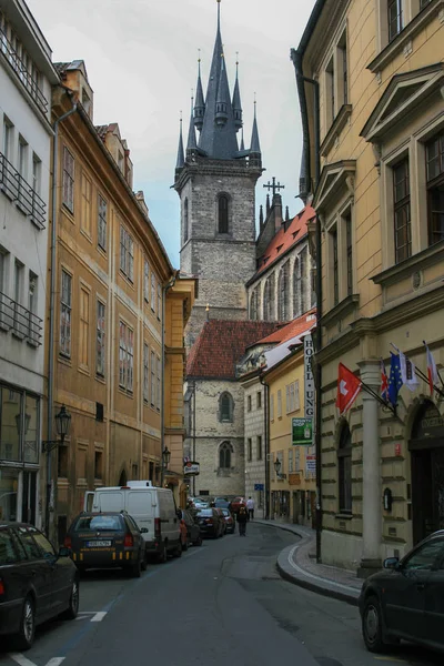 2009 Prag Çek Dili Bir Old Town Prague Street Hakkında — Stok fotoğraf