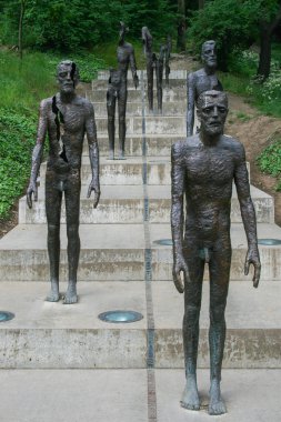 2009.05.09, Prag, Çek dili Komünizm kurbanları anıt heykelleri. Prag manzaraları. 