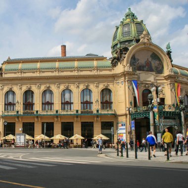 2009.05.10, Prague, Çek Cumhuriyeti. Prag tarihi mimarisi. Avrupa'da seyahat.