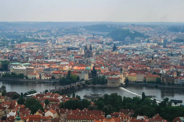 2009 Prague Czech Panoramic View Prague City River Travel Europe — Stock Photo, Image