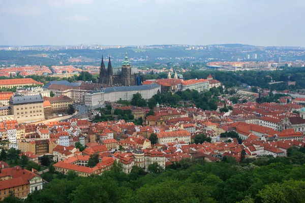 2009 Prague Tchèque Vue Panoramique Sur Ville Rivière Prague Voyagez — Photo