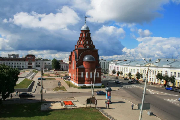 2009 Vladimir Rusya Federasyonu Bir Eski Kırmızı Taş Kilisede Vladimir — Stok fotoğraf