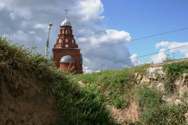 2009 Vladimir Russia Old Red Stone Church Vladimir Sightseeing Old — Stock Photo, Image