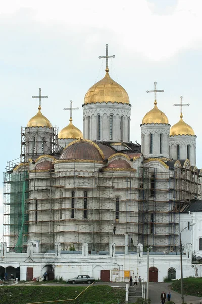 2009 ウラジーミル ロシア ウラジミール州の教会を復元しました 世界の古い宗教のキリスト教建築 — ストック写真