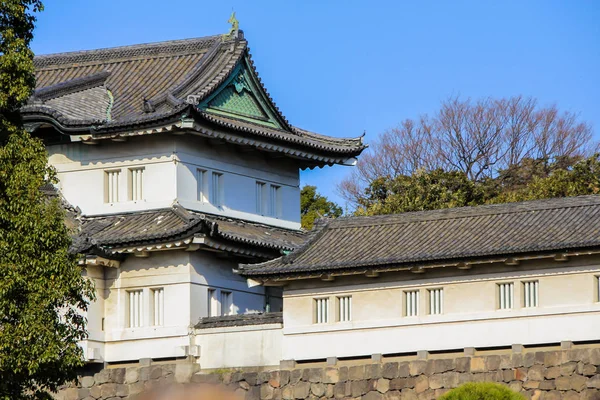 2013 Tokyo Japonya Otantik Japonya Mparatoru Palace Tarafından Bölgesinde Bina — Stok fotoğraf