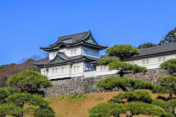 2013 Tokyo Japon Authentique Bâtiment Sur Territoire Par Palais Empereur — Photo