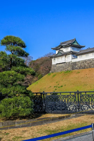 2013 Tokyo Japonya Otantik Japonya Mparatoru Palace Tarafından Bölgesinde Bina — Stok fotoğraf