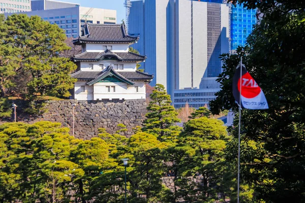 2013 Tokyo Japon Authentique Bâtiment Sur Territoire Par Palais Empereur — Photo