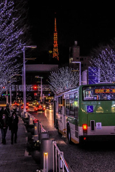 2013 Tokio Japan Illumination Des Stadtbildes Von Tokio Heute Abend — Stockfoto