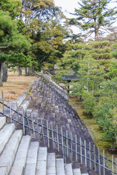 2013 Kyoto Jepang Bangunan Kuno Wilayah Puri Nijo Berjalan Sekitar — Stok Foto