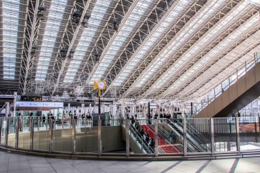 2013.01.05, Nara, Japonya. Osaka İstasyonu iç. Japonya seyahat. Japonya'da meslek.