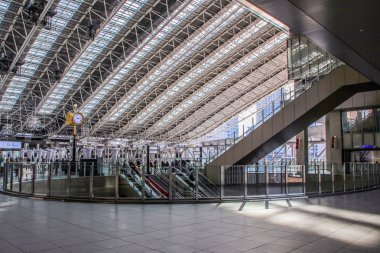 2013.01.05, Nara, Japonya. Osaka İstasyonu iç. Japonya seyahat. Japonya'da meslek.