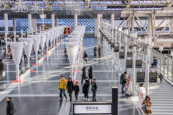 2013 Nara Japan Innenraum Des Bahnhofs Von Osaka Reise Durch — Stockfoto