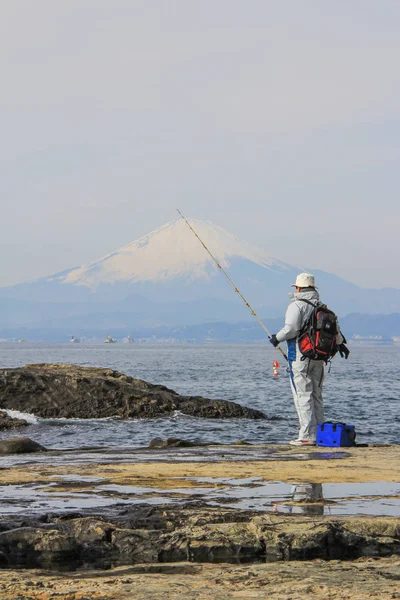 2013 Камакура Японія Авто Подорож Навколо Відомі Місця Japan Fishermen — стокове фото