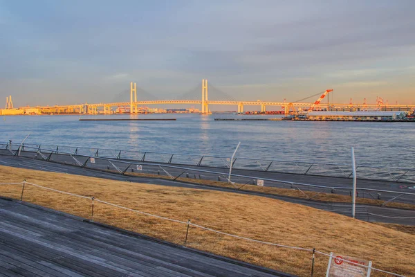 2013 Yokohama Japán Seascape Kilátás Híd Közelében Yokohama — Stock Fotó