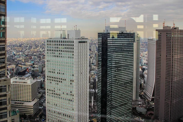 2013 Токіо Японія Панорамний Вид Місто Токіо Заході Сонця Сучасна — стокове фото