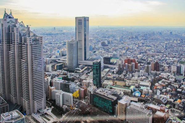 2013 Tokyo Japan Panoramic View Tokyo City Sunset Modern Architecture — Stock Photo, Image