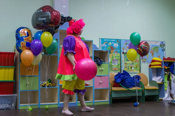 2019Moskau Russland Kinder Beim Aktiven Spielen Kindergarten Gruppe Lustiger Jungen — Stockfoto