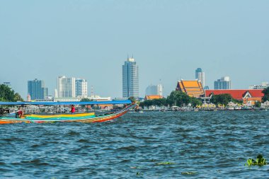 2011.04.30, Bangkok, Tayland. Bangkok mimarisinin Nehir görünümü. Asya'da seyahat.