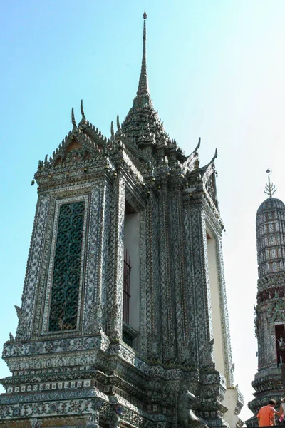 2011 Bangkok Thailand Architektur Von Wat Arun Vor Blauem Himmel — Stockfoto