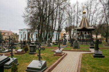 2010.11.14, Kozelsk, Rusya. Optina Pustyn (Opta'nın hermitage) erkekler için bir Doğu Ortodoks manastır - binaların karmaşık. Rusya'nın tarihi yerleri etrafında seyahat.