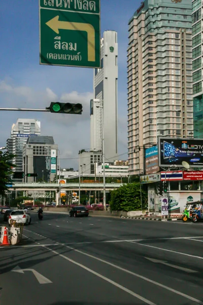 2011 Bangkok Thailand Trafik Gatorna Bangkok Resa Runt Asien Transportsystem — Stockfoto