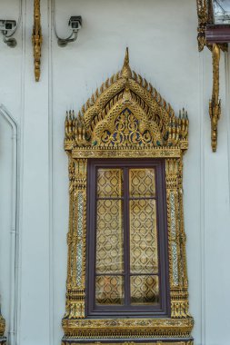 2011.05.16, Bangkok, Tayland. Büyük Saray kompleksinin pavyonları. Asya 'nın antik mimarisi. Bangkok manzarası. 