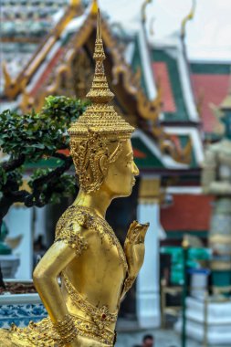 2011.05.16, Bangkok, Tayland. Büyük Saray kompleksinin pavyonları. Asya 'nın antik mimarisi. Bangkok manzarası. 