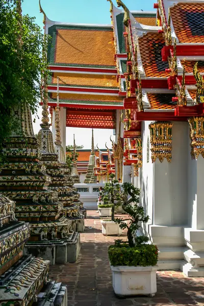2011 Bangkok Thailand 大殿建筑群的亭子元素 亚洲古老的建筑 曼谷之光 — 图库照片