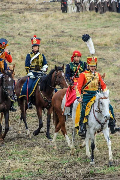 2012 Maloyaroslavets Russia Production Reconstruction Battle 1812 French Russian Armies — Stock Photo, Image