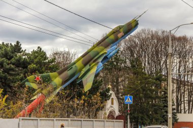 2012.12.02, Krasnodar, Rusya. Güneşli bir günde tarihi Rus kasabası manzarası.
