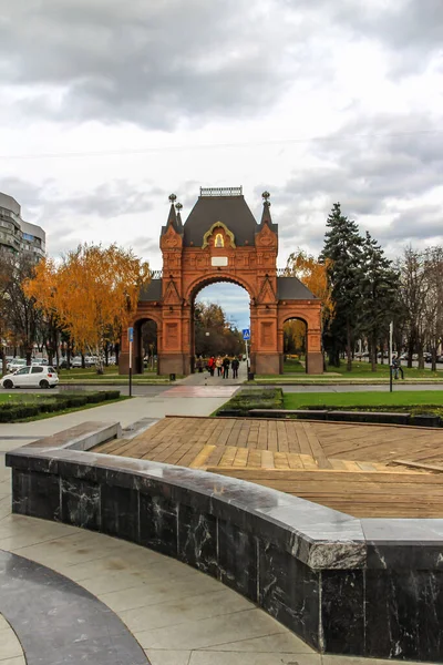 2012 Krasnodar Russie Paysage Urbain Ville Historique Russe Journée Ensoleillée — Photo