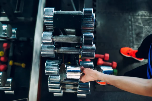 Hand Dumbbells Fitness Gym — Stock Photo, Image