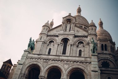 Basilica Sacred Heart Paris. Montmartre mahalle.