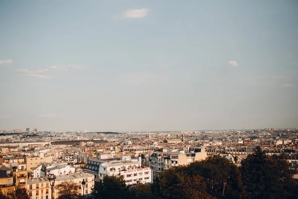 Общий Вид Париж Холма Монмартр — стоковое фото