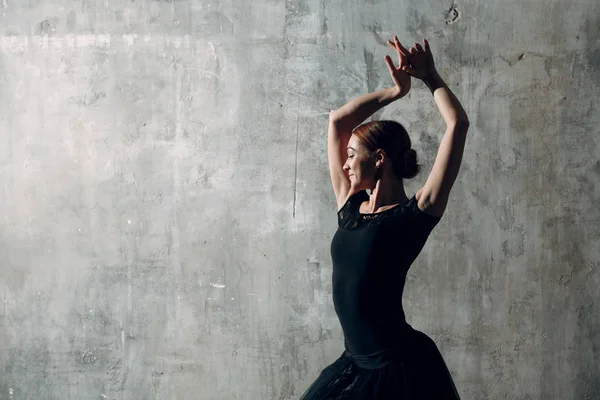 Ballerina Flamenco Femminile Abito Nero — Foto Stock
