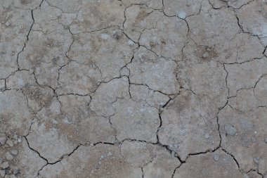 Kuru çatlak toprak dokusu. Sulayan çöl yok.