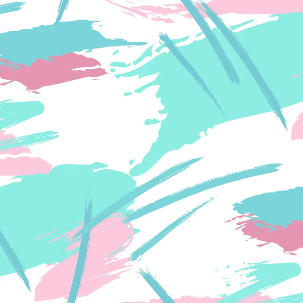 Estilo grunge abstraer fondo rosa azul. Sucia ilustración moderna angustiada. Daños salpicados textura desordenada. Cruces volante decoración . — Vector de stock