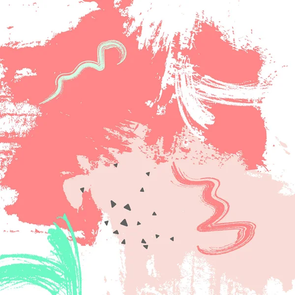 Armelon grunge pink green bckground. Краска мазка мазка мазка. Векторные абстрактные бумажные маркеры. Инк-элементы . — стоковый вектор